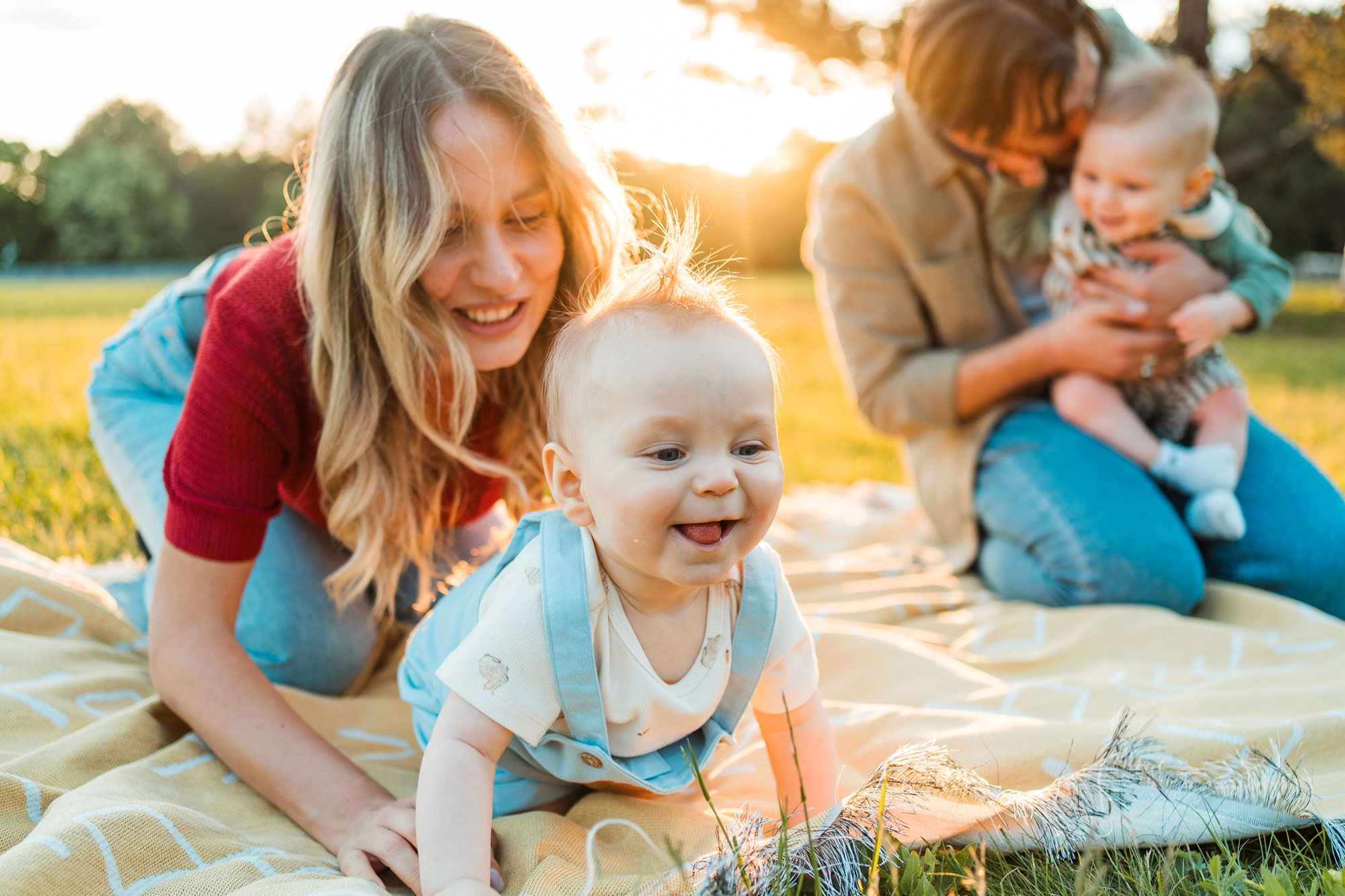 Family Picnic with Infants